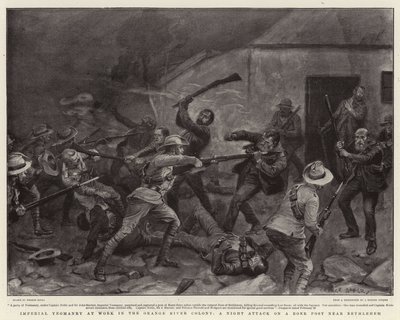 Imperial Yeomanry at Work in the Orange River Colony, a Night Attack on a Boer Post near Bethlehem by George Soper